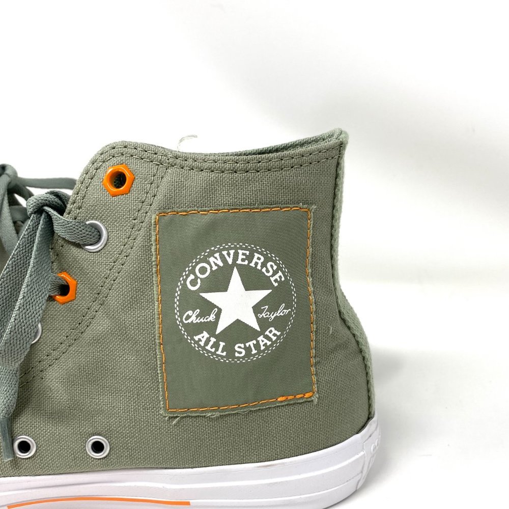Converse Men's Size 165052C CHUCK TAYLOR AS Green Canvas High Top Logo Sneakers - Picture 6 of 9